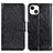 Coque Portefeuille Livre Cuir Etui Clapet A02 pour Apple iPhone 13 Mini Noir