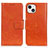 Coque Portefeuille Livre Cuir Etui Clapet A02 pour Apple iPhone 13 Mini Orange