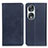 Coque Portefeuille Livre Cuir Etui Clapet A02D pour Huawei Honor 90 5G Bleu