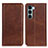 Coque Portefeuille Livre Cuir Etui Clapet A02D pour Motorola Moto Edge S30 5G Marron