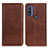 Coque Portefeuille Livre Cuir Etui Clapet A02D pour Motorola Moto G Pure Marron