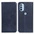 Coque Portefeuille Livre Cuir Etui Clapet A02D pour Motorola Moto G31 Bleu