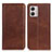 Coque Portefeuille Livre Cuir Etui Clapet A02D pour Motorola Moto G53y 5G Marron