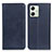 Coque Portefeuille Livre Cuir Etui Clapet A02D pour Motorola Moto G54 5G Bleu