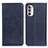 Coque Portefeuille Livre Cuir Etui Clapet A02D pour Motorola Moto G71s 5G Bleu