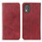 Coque Portefeuille Livre Cuir Etui Clapet A02D pour Nokia C02 Rouge