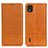 Coque Portefeuille Livre Cuir Etui Clapet A02D pour Nokia C2 2nd Edition Brun Clair