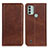 Coque Portefeuille Livre Cuir Etui Clapet A02D pour Nokia C31 Marron