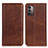 Coque Portefeuille Livre Cuir Etui Clapet A02D pour Nokia G11 Marron