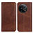 Coque Portefeuille Livre Cuir Etui Clapet A02D pour OnePlus 11 5G Marron