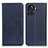 Coque Portefeuille Livre Cuir Etui Clapet A02D pour OnePlus Ace 5G Bleu