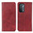 Coque Portefeuille Livre Cuir Etui Clapet A02D pour Oppo A54 5G Rouge