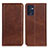 Coque Portefeuille Livre Cuir Etui Clapet A02D pour Oppo Find X5 Lite 5G Marron