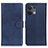 Coque Portefeuille Livre Cuir Etui Clapet A02D pour Oppo Reno8 5G Bleu