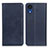 Coque Portefeuille Livre Cuir Etui Clapet A02D pour Samsung Galaxy A03 Core Bleu