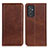 Coque Portefeuille Livre Cuir Etui Clapet A02D pour Samsung Galaxy Quantum2 5G Marron