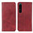 Coque Portefeuille Livre Cuir Etui Clapet A02D pour Sony Xperia 1 IV Rouge