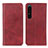 Coque Portefeuille Livre Cuir Etui Clapet A02D pour Sony Xperia 1 IV SO-51C Rouge