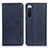 Coque Portefeuille Livre Cuir Etui Clapet A02D pour Sony Xperia 10 IV SO-52C Bleu