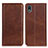 Coque Portefeuille Livre Cuir Etui Clapet A02D pour Sony Xperia Ace III SO-53C Marron