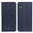 Coque Portefeuille Livre Cuir Etui Clapet A02D pour Sony Xperia Ace III SOG08 Bleu