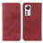 Coque Portefeuille Livre Cuir Etui Clapet A02D pour Xiaomi Mi 12 5G Rouge