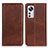 Coque Portefeuille Livre Cuir Etui Clapet A02D pour Xiaomi Mi 12 Lite 5G Marron