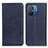 Coque Portefeuille Livre Cuir Etui Clapet A02D pour Xiaomi Poco C55 Bleu