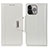 Coque Portefeuille Livre Cuir Etui Clapet A03 pour Apple iPhone 13 Pro Blanc