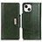 Coque Portefeuille Livre Cuir Etui Clapet A03 pour Apple iPhone 13 Vert