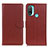 Coque Portefeuille Livre Cuir Etui Clapet A03D pour Motorola Moto E20 Marron