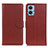 Coque Portefeuille Livre Cuir Etui Clapet A03D pour Motorola Moto E22 Marron