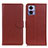 Coque Portefeuille Livre Cuir Etui Clapet A03D pour Motorola Moto Edge 30 Lite 5G Marron