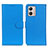 Coque Portefeuille Livre Cuir Etui Clapet A03D pour Motorola Moto G53j 5G Bleu Ciel