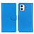 Coque Portefeuille Livre Cuir Etui Clapet A03D pour Motorola Moto G73 5G Bleu Ciel