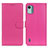 Coque Portefeuille Livre Cuir Etui Clapet A03D pour Nokia C12 Rose Rouge