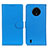 Coque Portefeuille Livre Cuir Etui Clapet A03D pour Nokia C200 Bleu Ciel