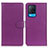Coque Portefeuille Livre Cuir Etui Clapet A03D pour Oppo A54 4G Violet