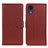 Coque Portefeuille Livre Cuir Etui Clapet A03D pour Samsung Galaxy A03 Core Marron