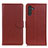 Coque Portefeuille Livre Cuir Etui Clapet A03D pour Samsung Galaxy A04s Marron