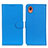 Coque Portefeuille Livre Cuir Etui Clapet A03D pour Samsung Galaxy A22 5G SC-56B Bleu Ciel