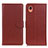 Coque Portefeuille Livre Cuir Etui Clapet A03D pour Samsung Galaxy A22 5G SC-56B Marron