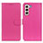 Coque Portefeuille Livre Cuir Etui Clapet A03D pour Samsung Galaxy S21 5G Rose Rouge