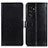 Coque Portefeuille Livre Cuir Etui Clapet A03D pour Samsung Galaxy S22 Ultra 5G Noir