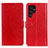 Coque Portefeuille Livre Cuir Etui Clapet A03D pour Samsung Galaxy S22 Ultra 5G Rouge