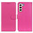 Coque Portefeuille Livre Cuir Etui Clapet A03D pour Samsung Galaxy S23 5G Rose Rouge