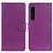 Coque Portefeuille Livre Cuir Etui Clapet A03D pour Sony Xperia 1 IV SO-51C Violet