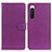 Coque Portefeuille Livre Cuir Etui Clapet A03D pour Sony Xperia 10 IV SO-52C Violet