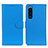 Coque Portefeuille Livre Cuir Etui Clapet A03D pour Sony Xperia 5 III SO-53B Bleu Ciel