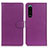 Coque Portefeuille Livre Cuir Etui Clapet A03D pour Sony Xperia 5 III SO-53B Violet